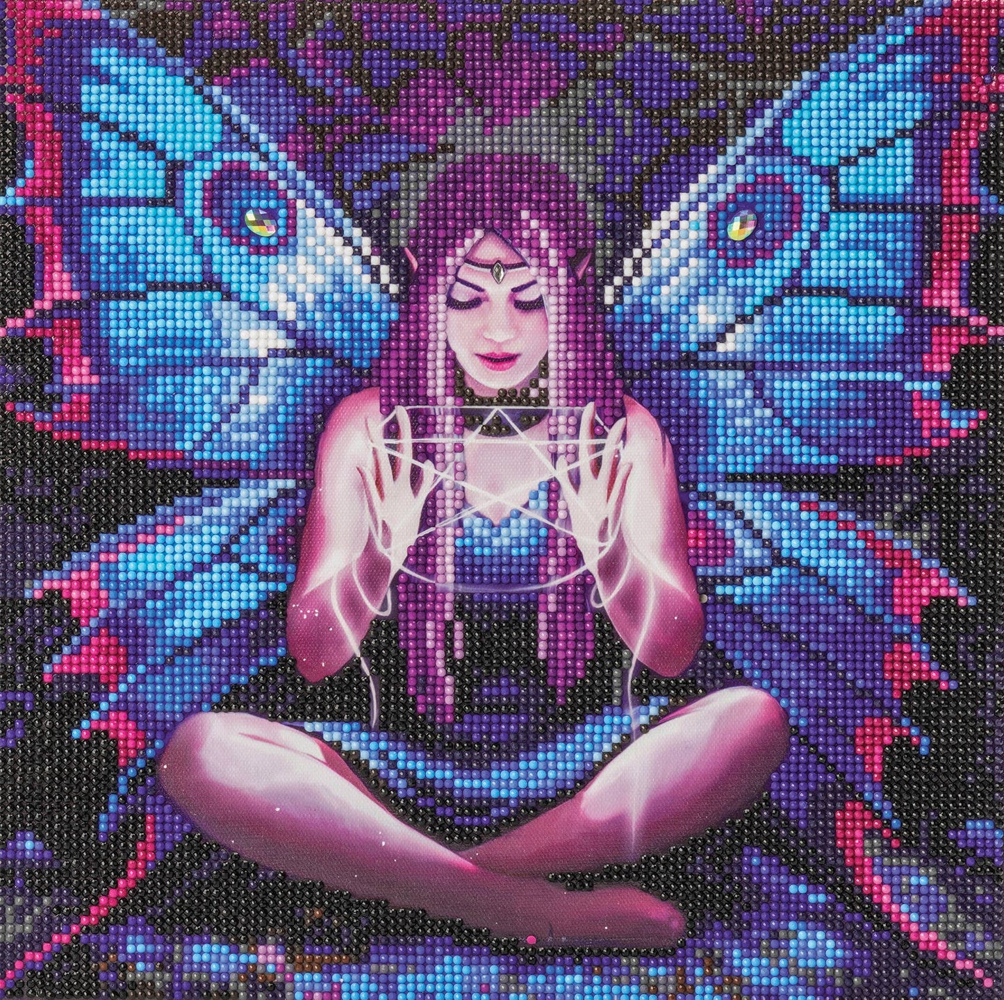 Medium (11.8" x 11.8") Crystal Art Mounted Kit: Spell Weaver