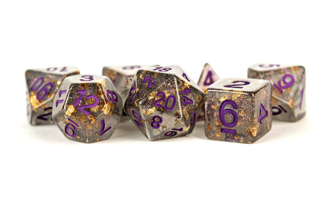 16mm Resin Polyhedral Dice Set - Colorful 18 Colors