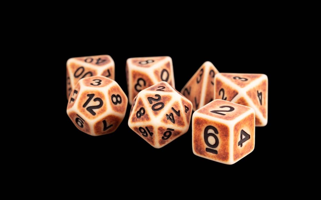 16mm Resin Polyhedral Dice Set - Colorful 18 Colors