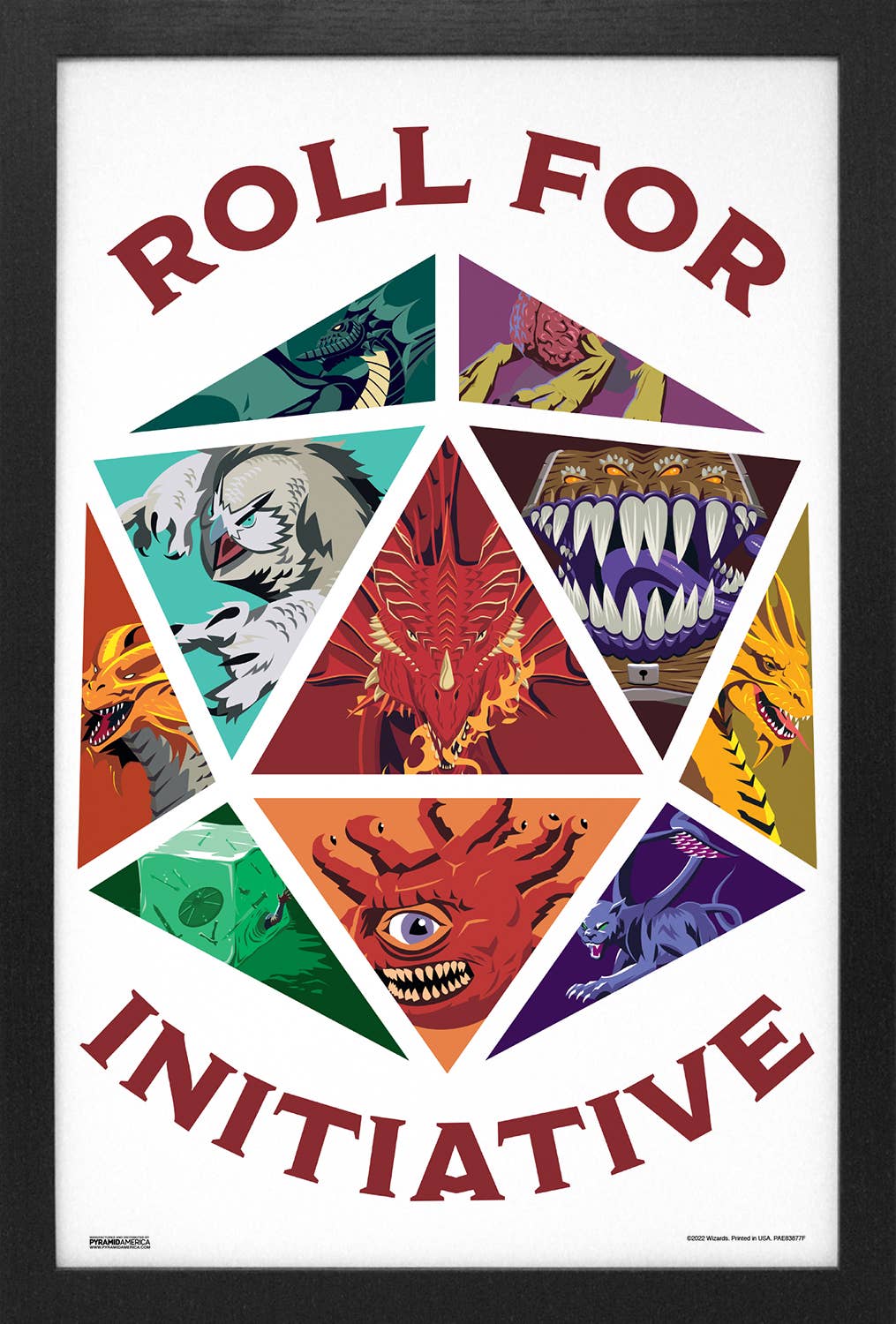 Dungeon & Dragons - Roll for Initiative-Characters Framed