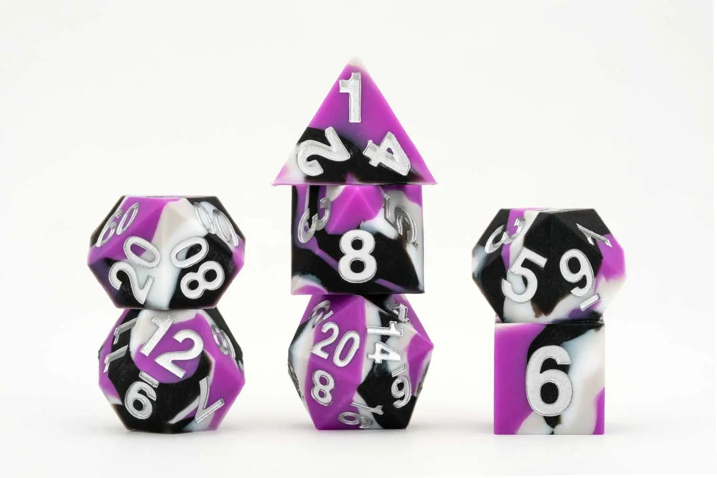 PRIDE Gaymers Sharp Edge Silicone Rubber Dice Set