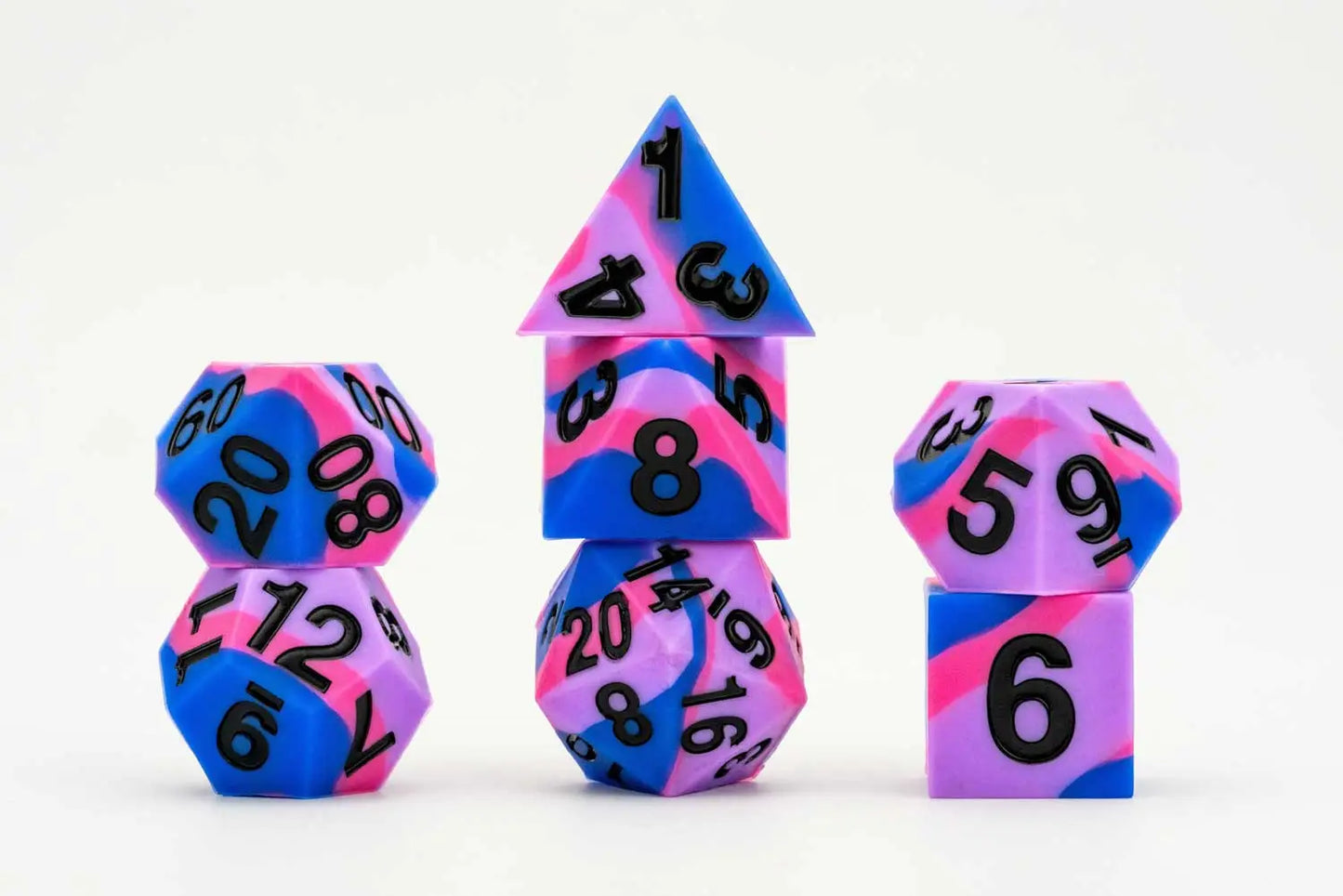 PRIDE Gaymers Sharp Edge Silicone Rubber Dice Set