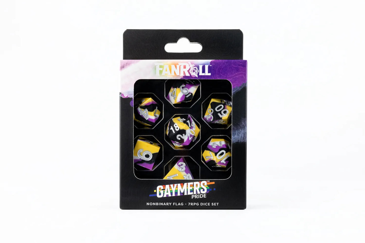 PRIDE Gaymers Sharp Edge Silicone Rubber Dice Set