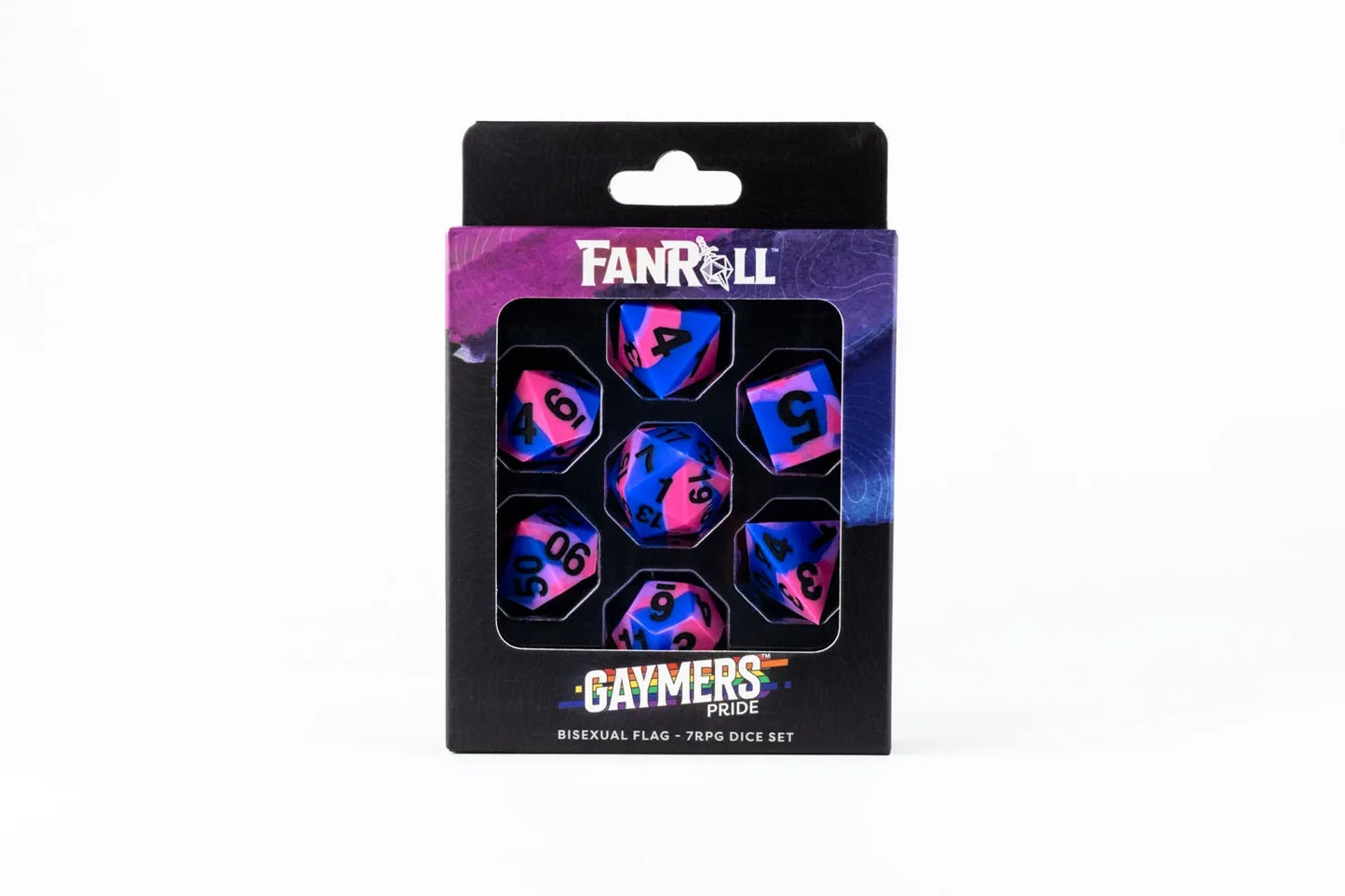 PRIDE Gaymers Sharp Edge Silicone Rubber Dice Set