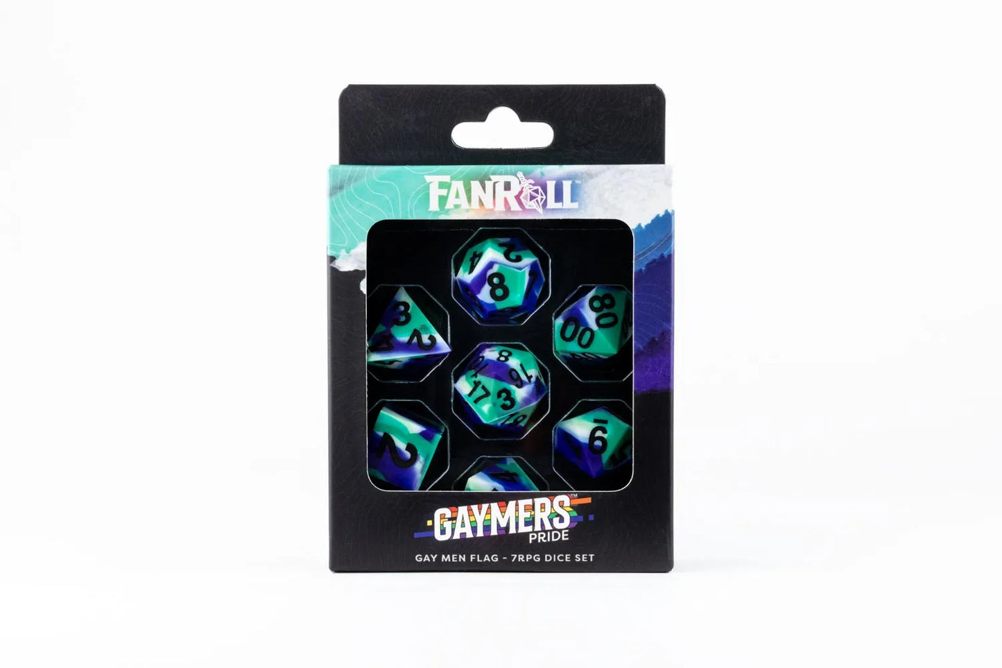 PRIDE Gaymers Sharp Edge Silicone Rubber Dice Set