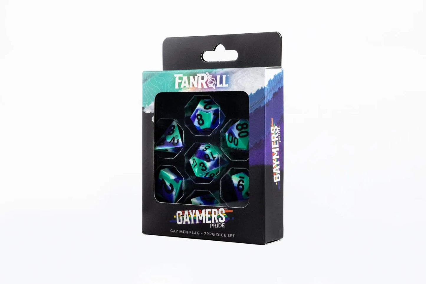PRIDE Gaymers Sharp Edge Silicone Rubber Dice Set