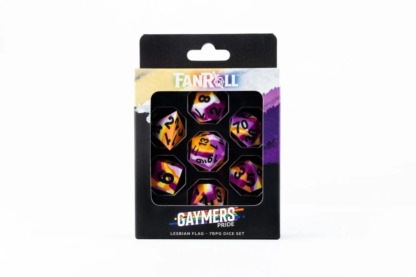 PRIDE Gaymers Sharp Edge Silicone Rubber Dice Set