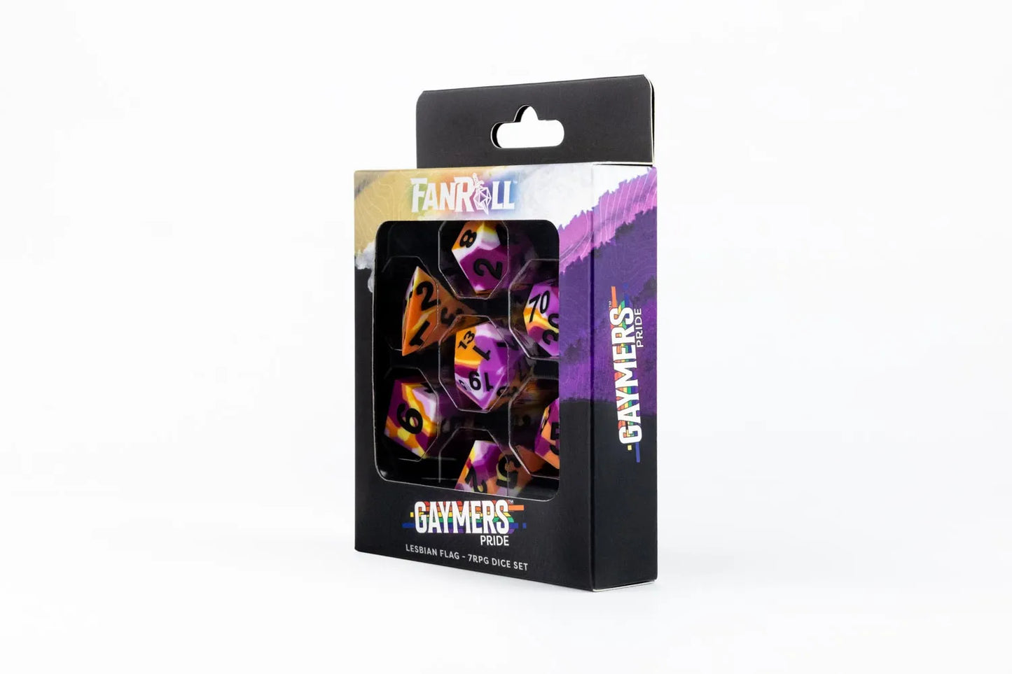 PRIDE Gaymers Sharp Edge Silicone Rubber Dice Set