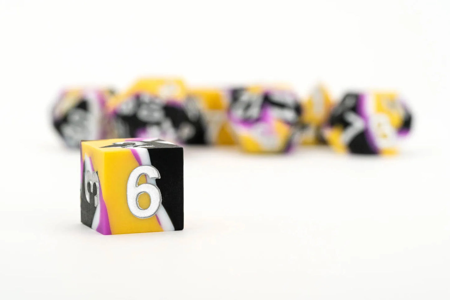 PRIDE Gaymers Sharp Edge Silicone Rubber Dice Set