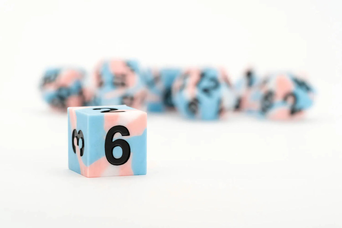 PRIDE Gaymers Sharp Edge Silicone Rubber Dice Set