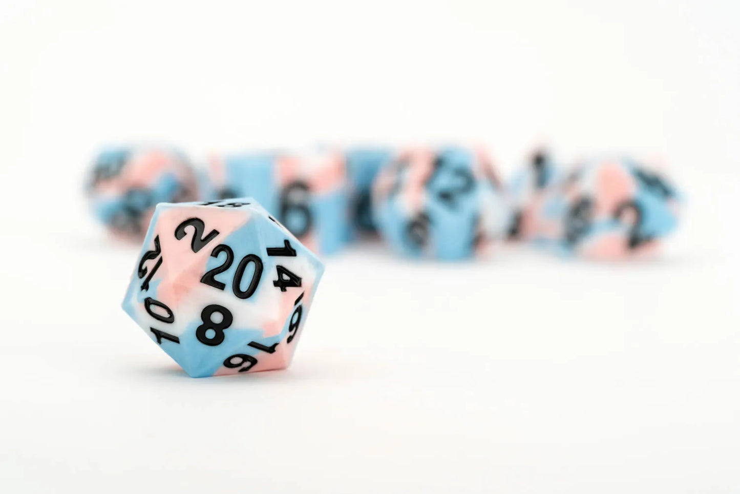 PRIDE Gaymers Sharp Edge Silicone Rubber Dice Set