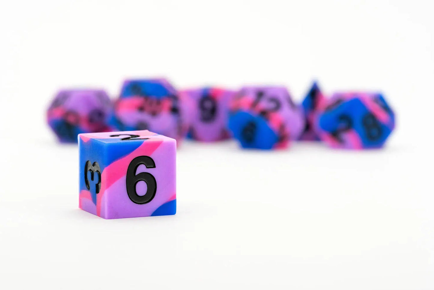 PRIDE Gaymers Sharp Edge Silicone Rubber Dice Set