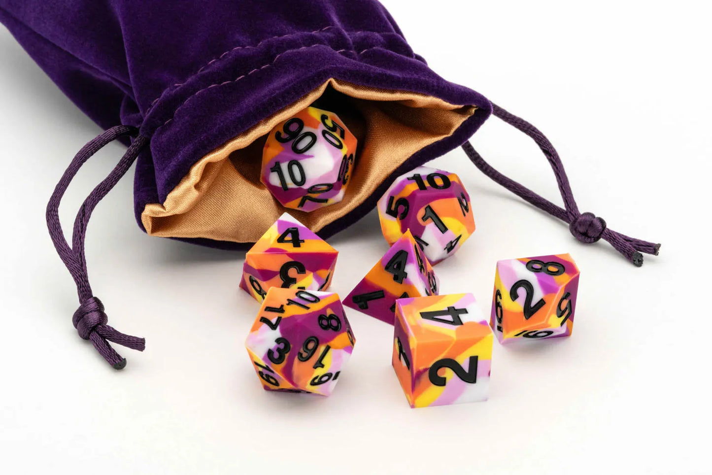 PRIDE Gaymers Sharp Edge Silicone Rubber Dice Set