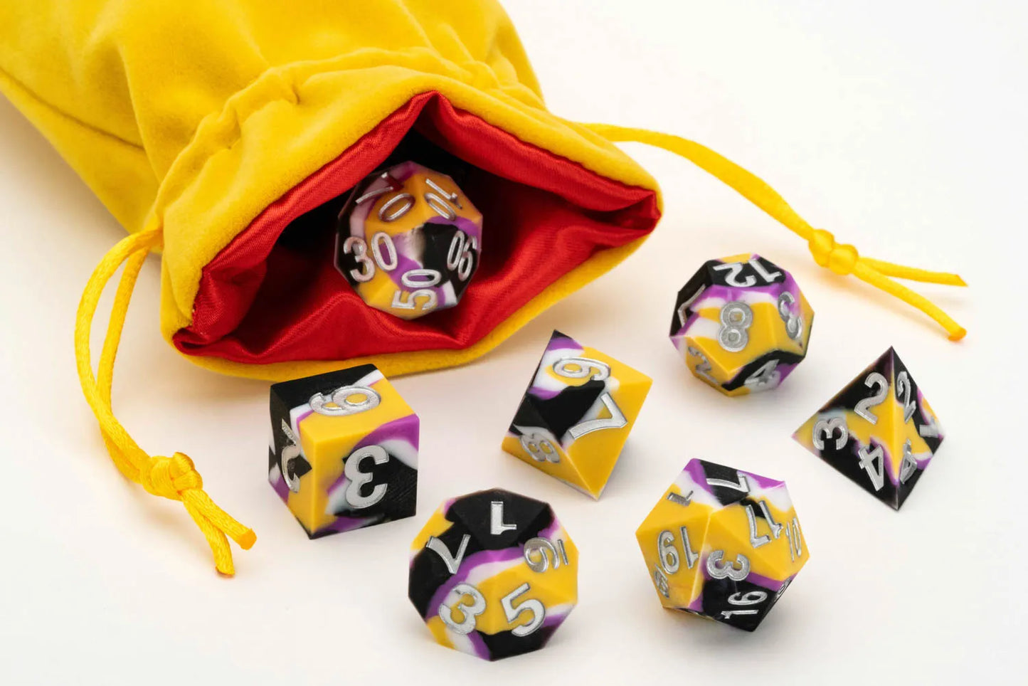 PRIDE Gaymers Sharp Edge Silicone Rubber Dice Set