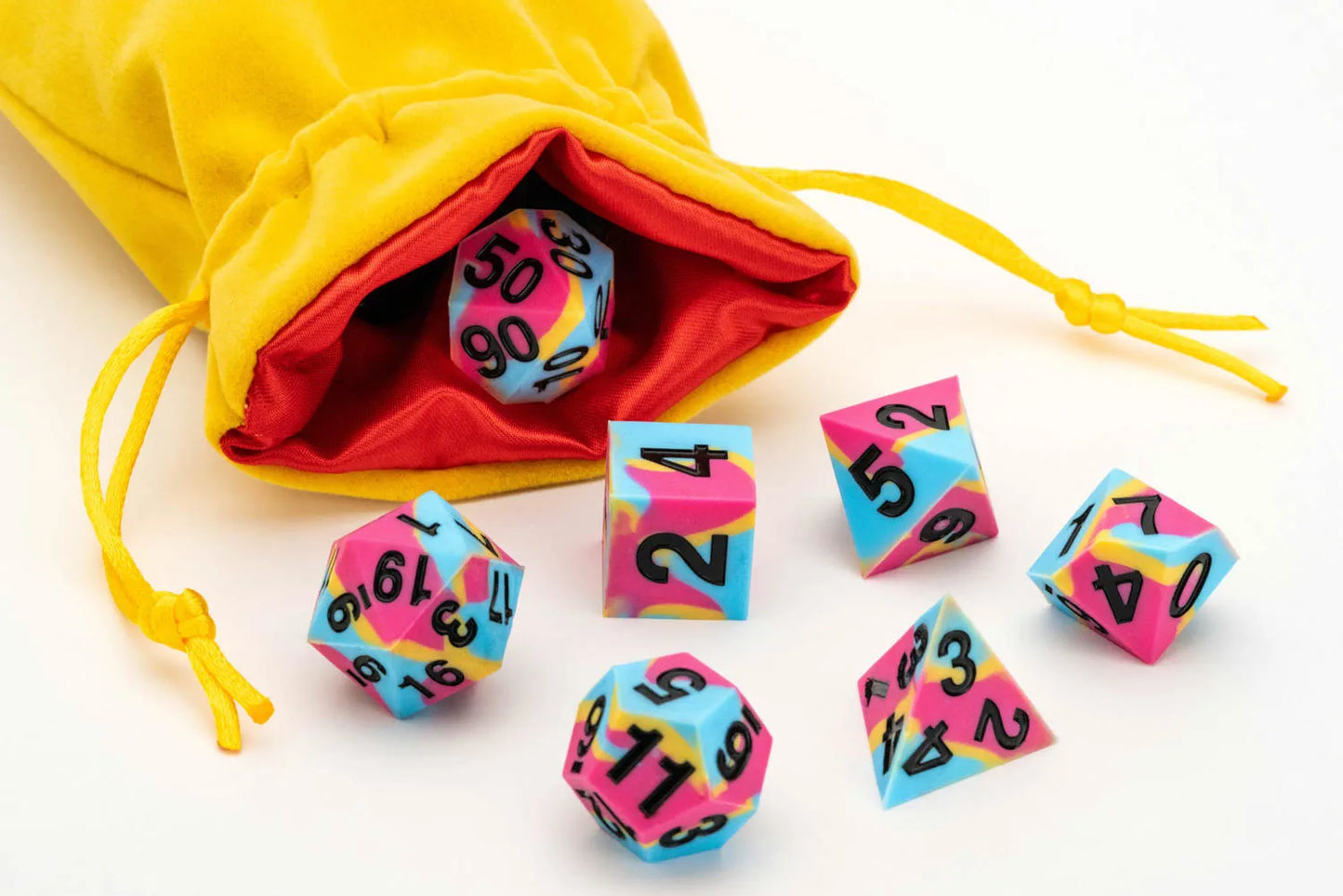 PRIDE Gaymers Sharp Edge Silicone Rubber Dice Set
