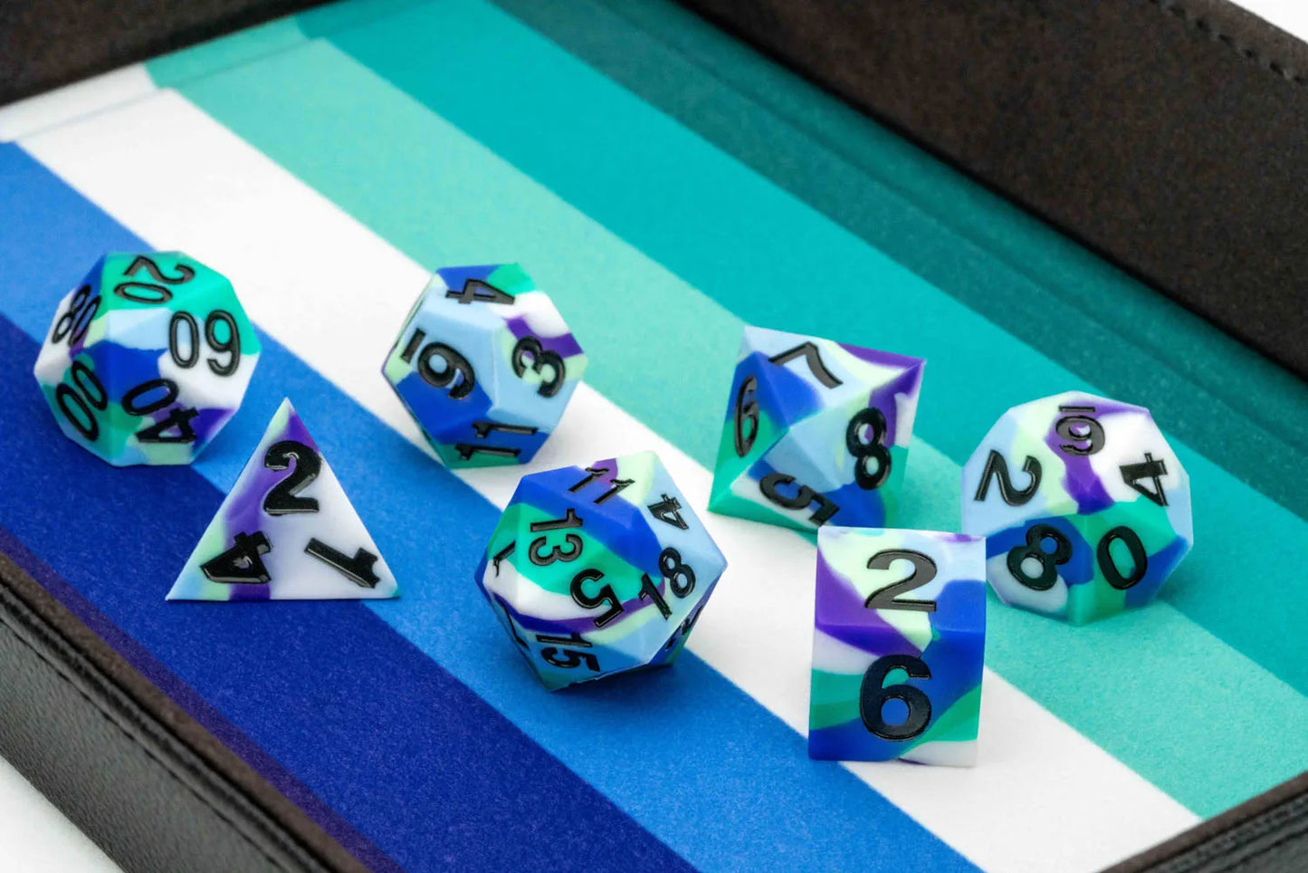 PRIDE Gaymers Sharp Edge Silicone Rubber Dice Set
