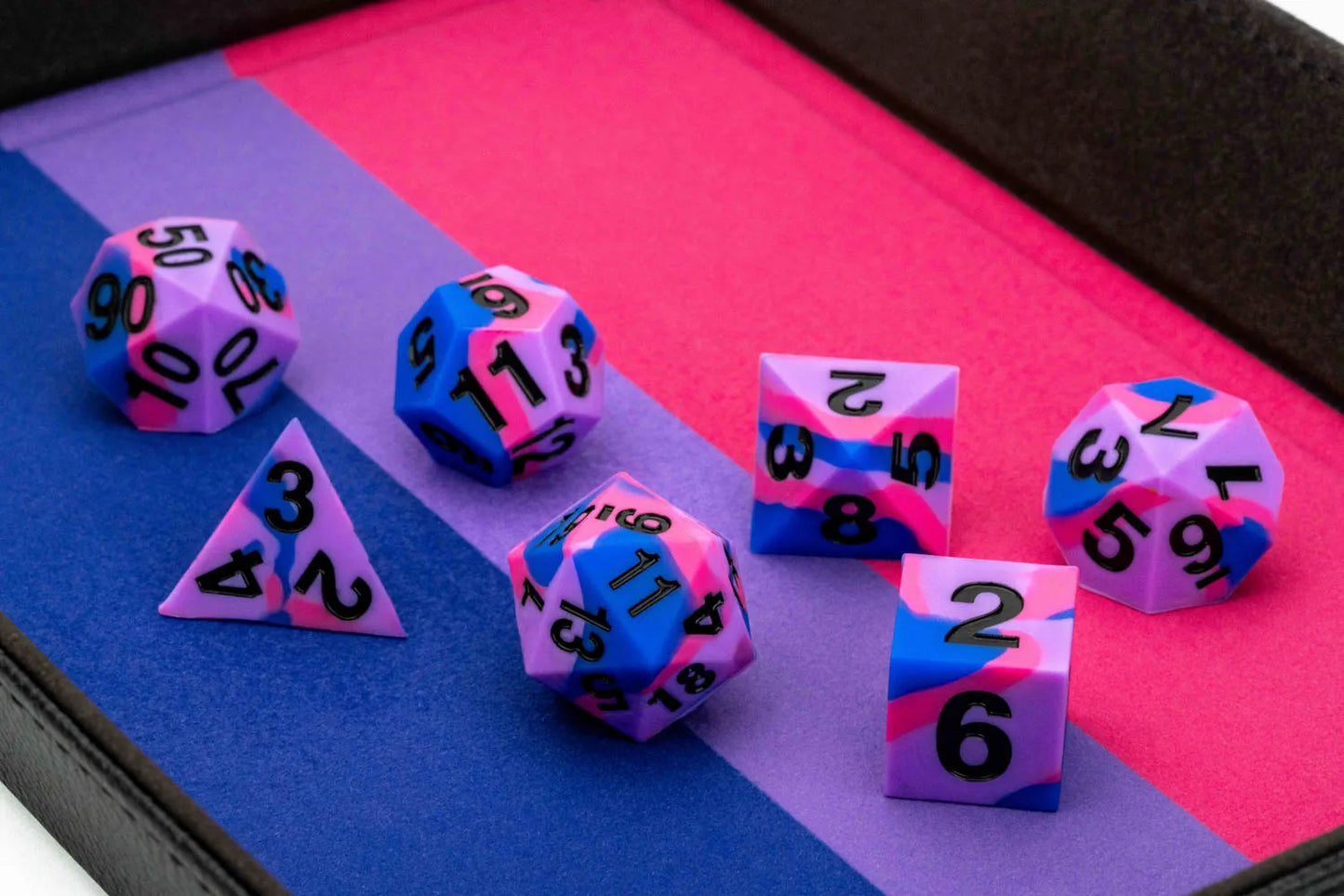 PRIDE Gaymers Sharp Edge Silicone Rubber Dice Set
