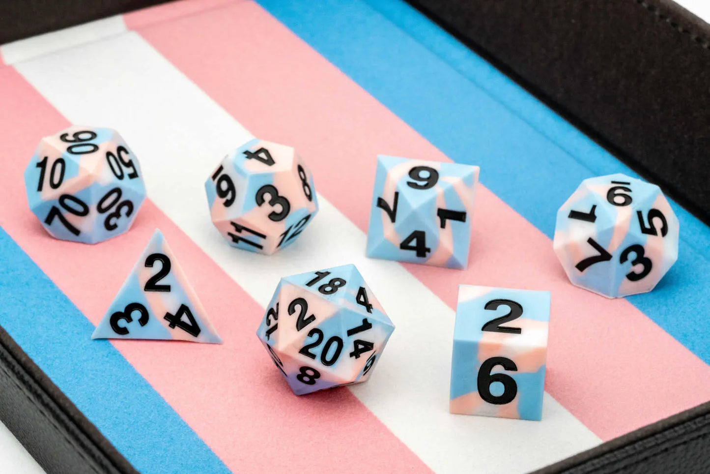 PRIDE Gaymers Sharp Edge Silicone Rubber Dice Set