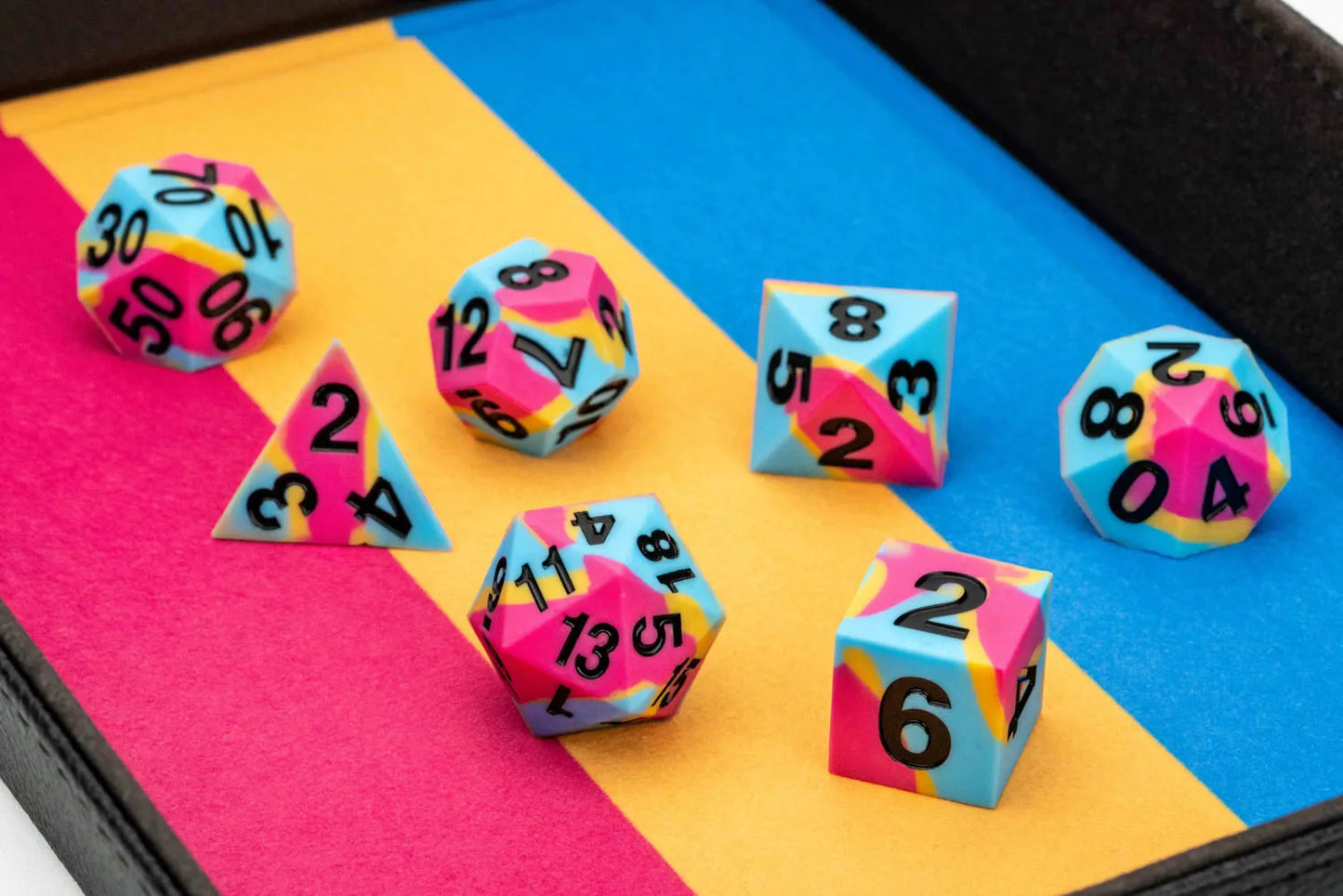 PRIDE Gaymers Sharp Edge Silicone Rubber Dice Set