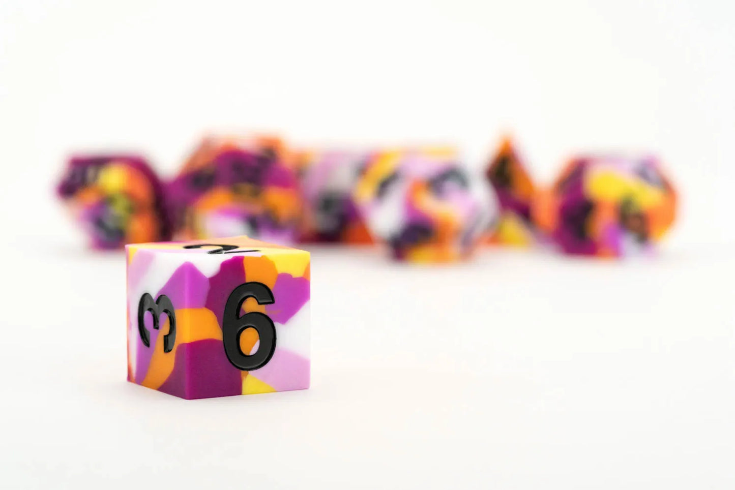 PRIDE Gaymers Sharp Edge Silicone Rubber Dice Set