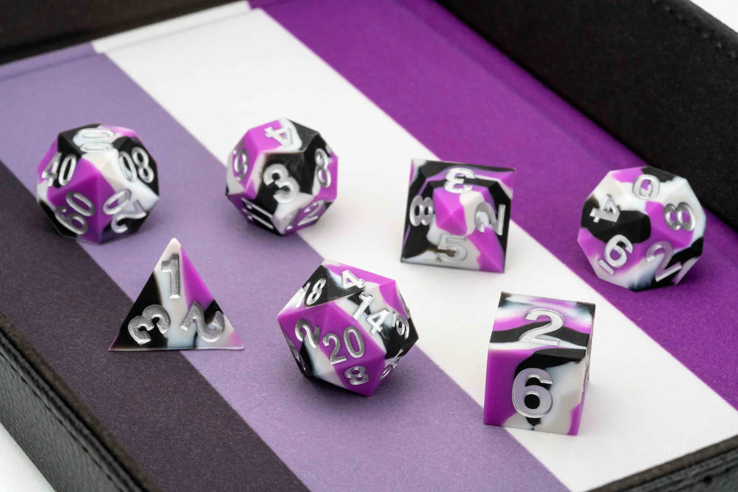 PRIDE Gaymers Sharp Edge Silicone Rubber Dice Set