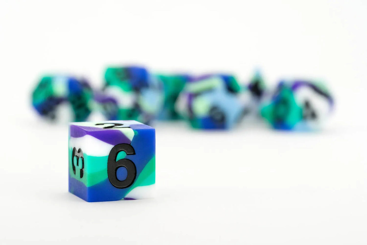 PRIDE Gaymers Sharp Edge Silicone Rubber Dice Set
