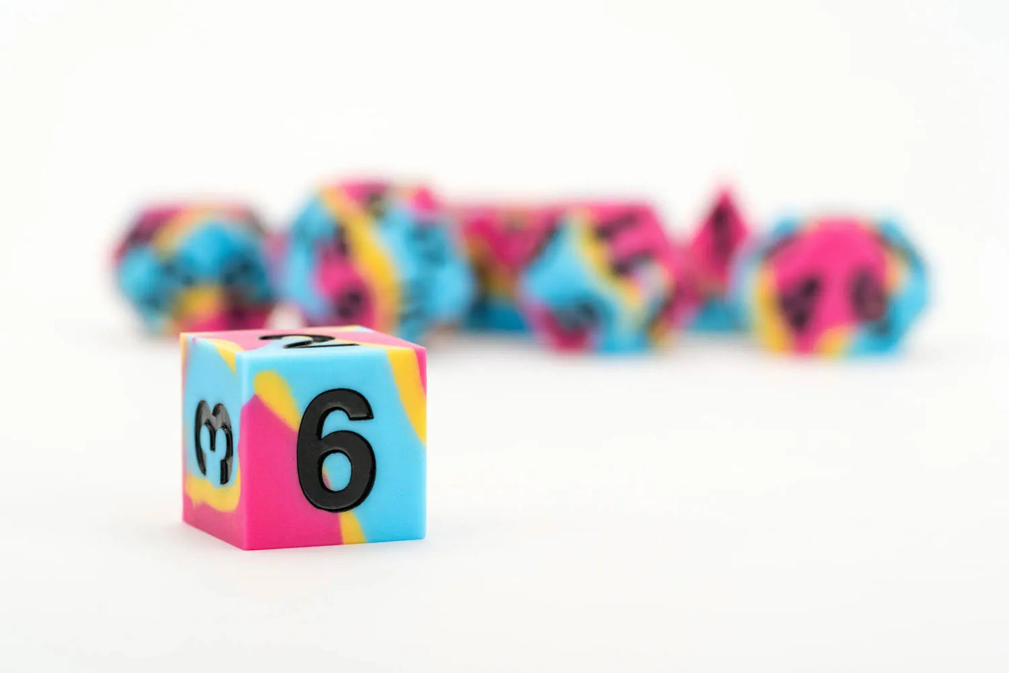 PRIDE Gaymers Sharp Edge Silicone Rubber Dice Set