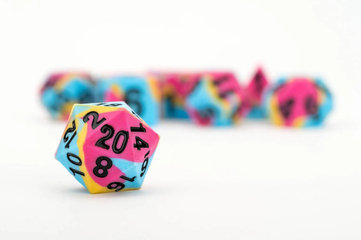 PRIDE Gaymers Sharp Edge Silicone Rubber Dice Set