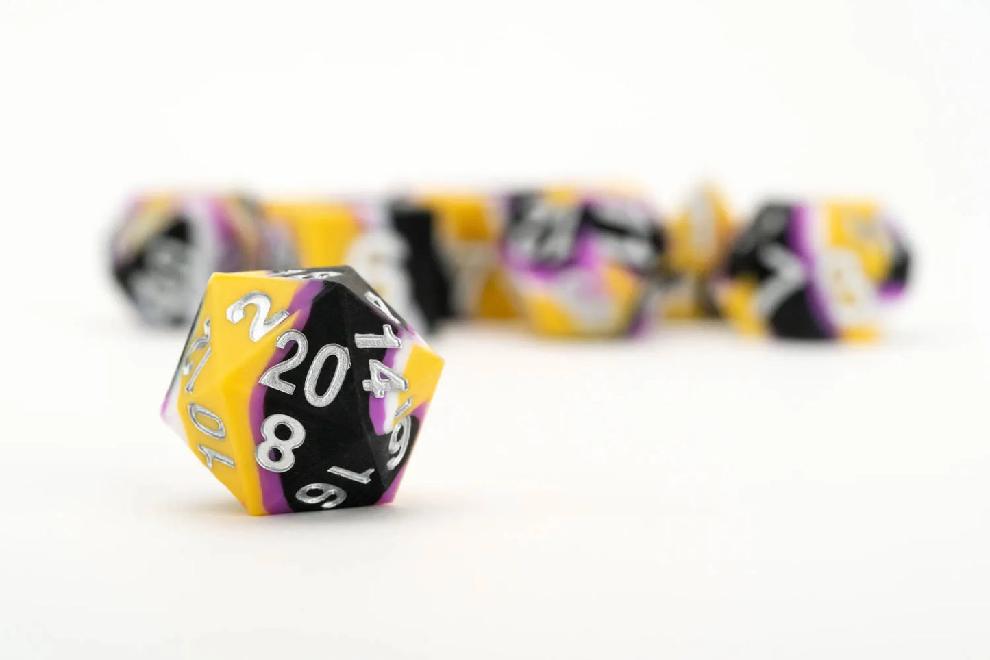 PRIDE Gaymers Sharp Edge Silicone Rubber Dice Set