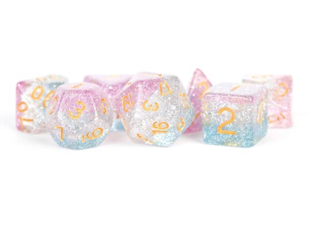 16mm Resin Polyhedral Dice Set - Colorful 18 Colors