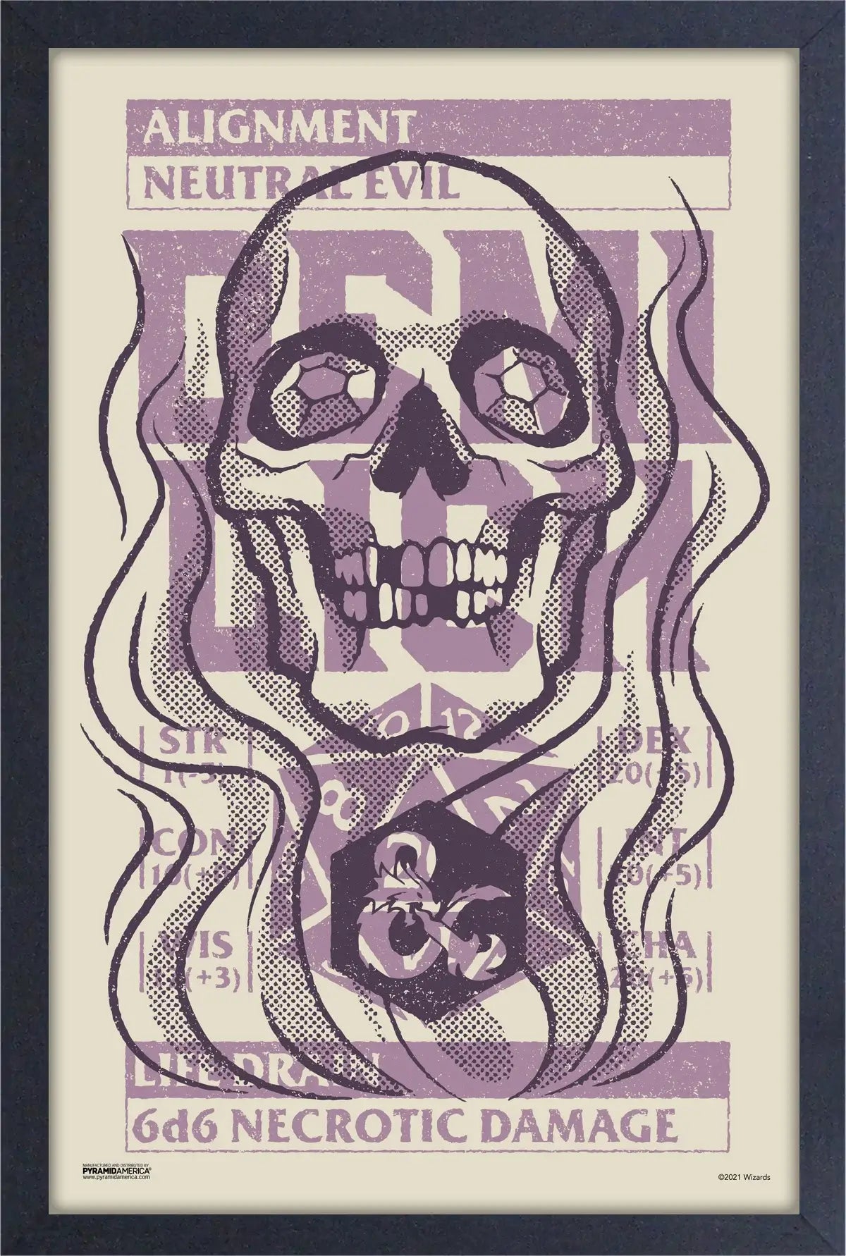 Dungeons & Dragons Neutral Evil Framed Print