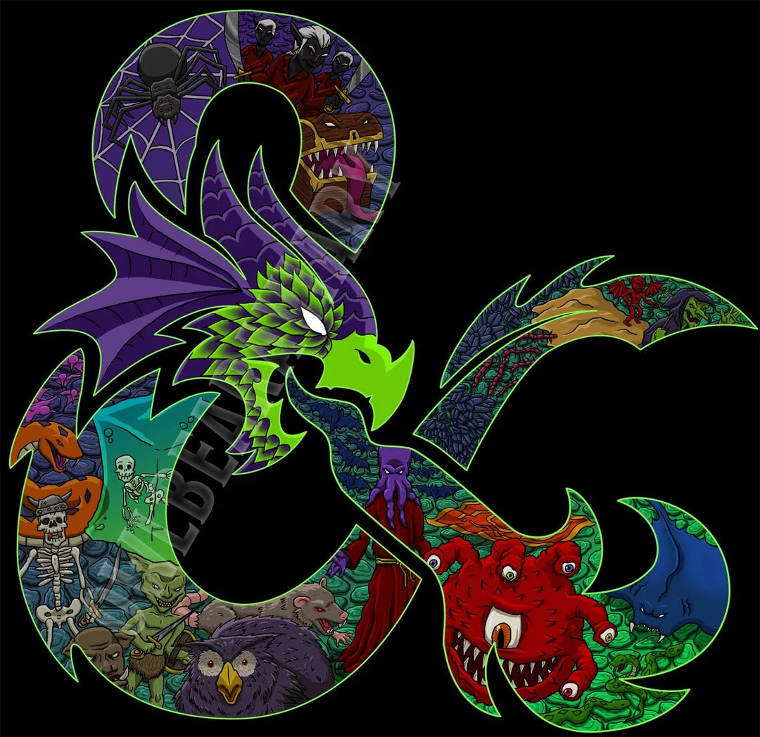 Credit to OwlbearAviary on Reddit, all rights reserved to the Artist. Custom D&D Ampersand