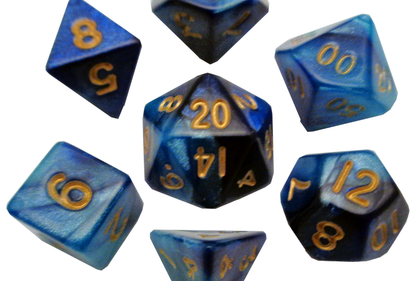 10mm Mini Dice Acrylic Polyhedral Set (24 Options)