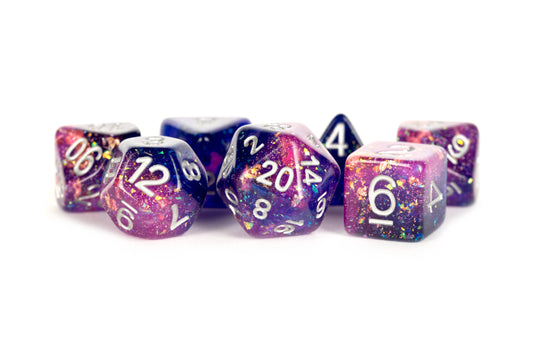 Colorful Eternal Resin Polyhedral DND Dice Set (4 Colors)