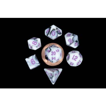 10mm Mini Dice Acrylic Polyhedral Set (24 Options)