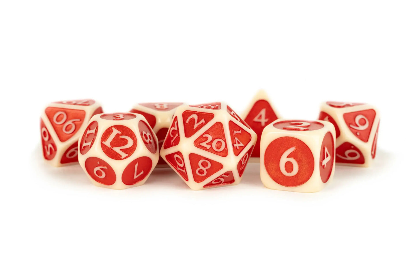 Unique Enamel Acrylic 16mm Poly Dice Sets