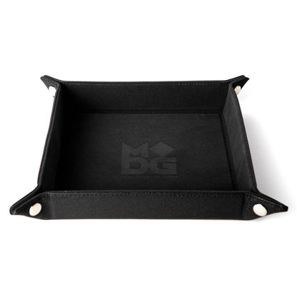 Velvet Folding Dice Tray with Leather Backing (7 Colors)