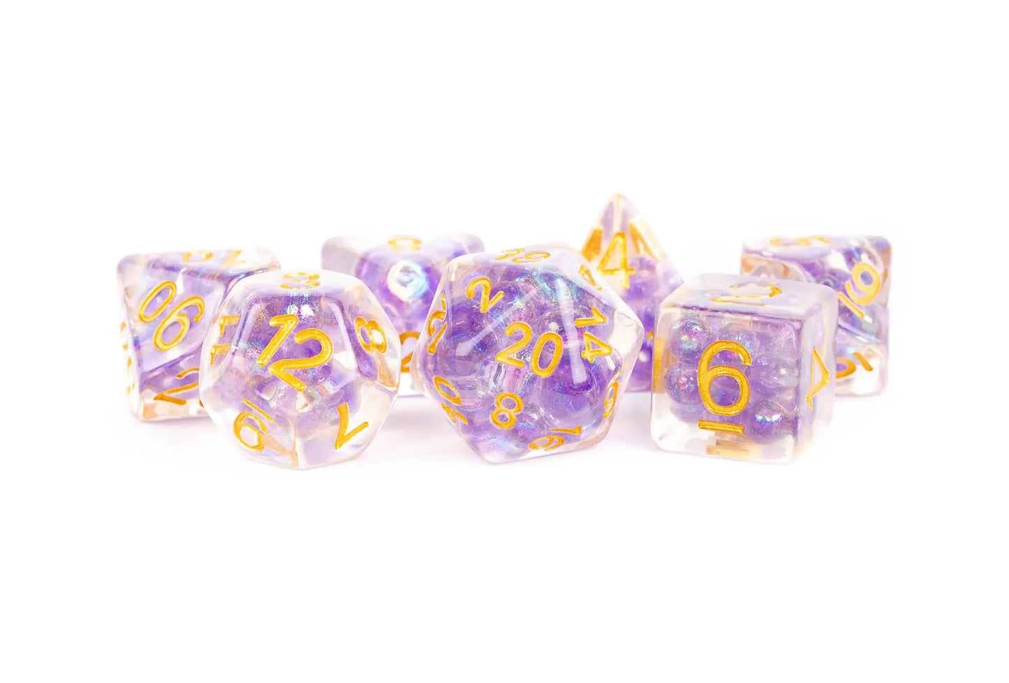 Pearl Dice 16mm Resin Infused Poly Dice set