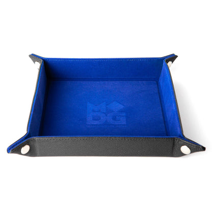 Velvet Folding Dice Tray with Leather Backing (7 Colors)