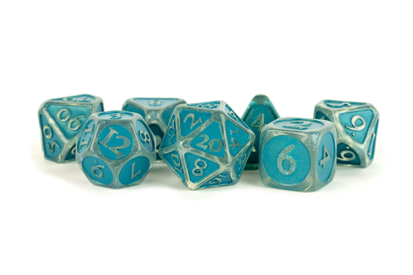 Unique Enamel Acrylic 16mm Poly Dice Sets