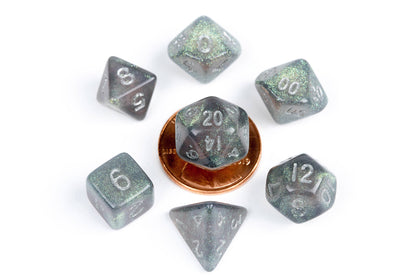 10mm Mini Dice Acrylic Polyhedral Set (24 Options)