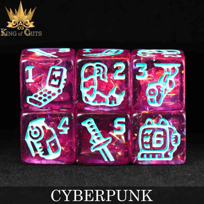 Cyberpunk - 11 Dice Set