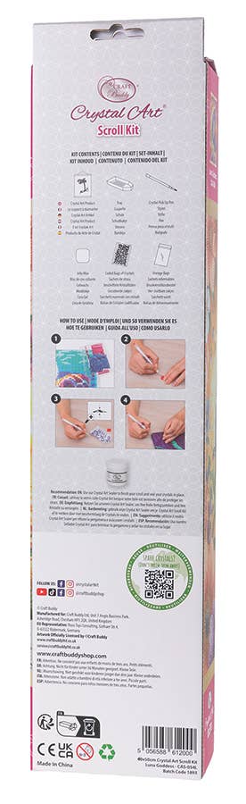 Crystal Art Scroll Kit: Luna Goddess