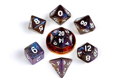 10mm Mini Dice Acrylic Polyhedral Set (24 Options)