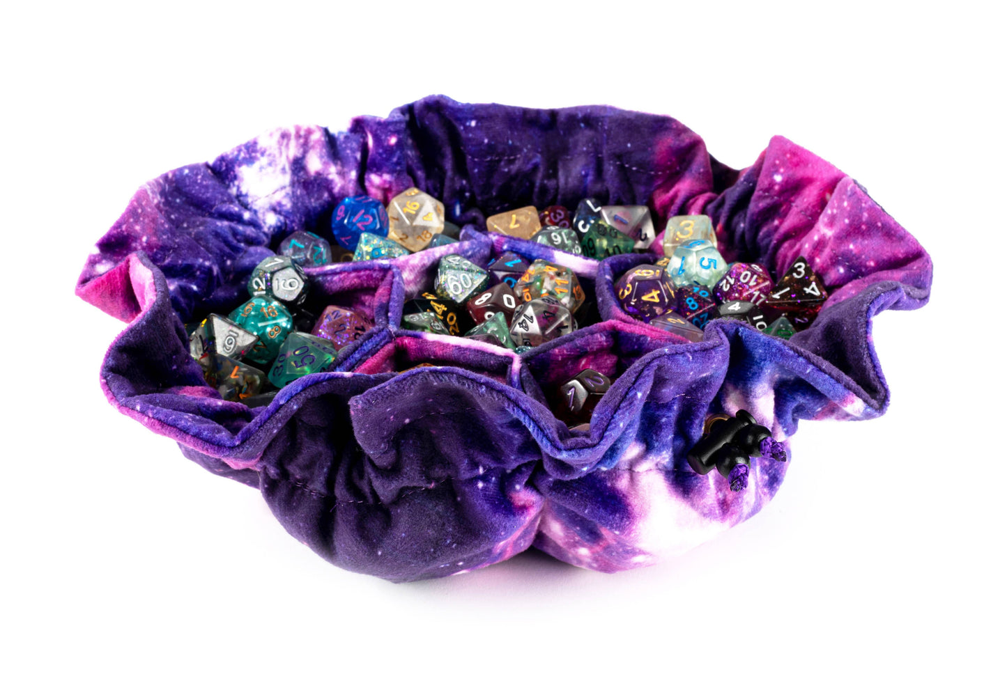 UNIQUE! Velvet Compartment Dice Bag with 7 Pockets