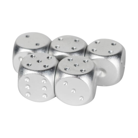 Brushed Stainless Dice Set