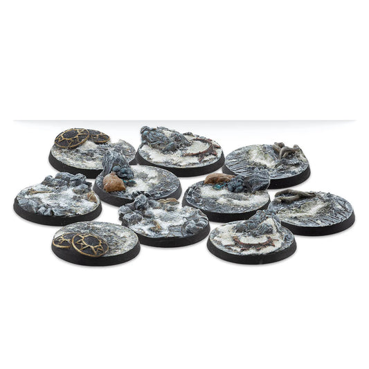 Corvus Belli Warcrow 30mm Northern Tribes Scenery Bases, Alpha Series