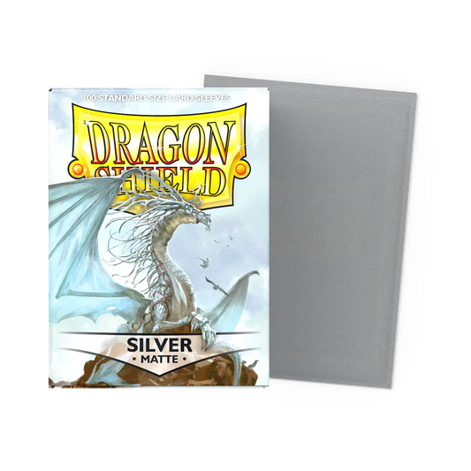 Dragon Shield Matte Silver Card Sleeves 100 Count