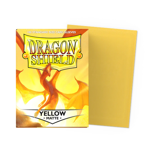 Dragon Shield Matte 100 Count Standard- Yellow