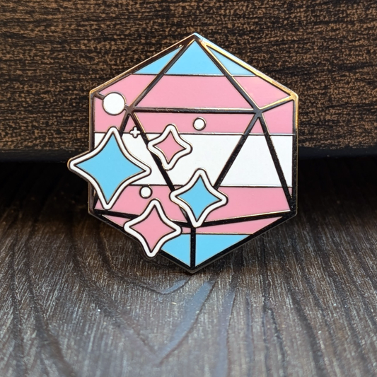 Trans Pride Hard Enamel Pin -1.5"